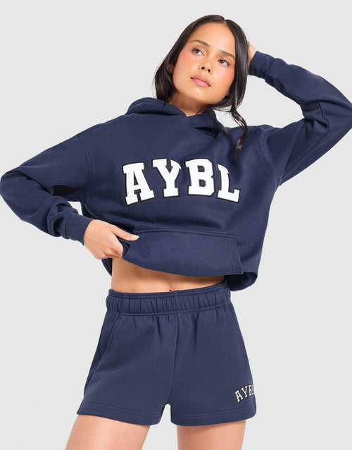 เสื้อฮู้ดดี้ผู้หญิง Varsity 2.0 Oversized