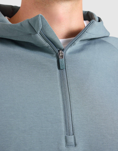 เสื้อฮู้ดดี้ผู้ชาย Reinforce Performance 1/2 Zip