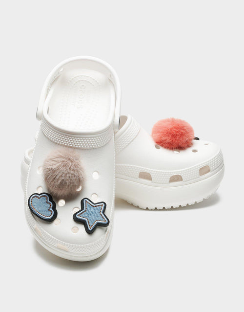 ที่ติดรองเท้า Denim Punk Puff Jibbitz (5 ชิ้น)