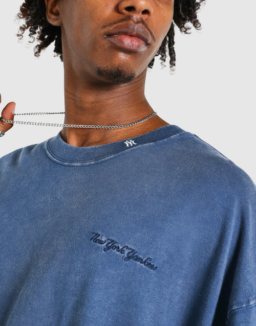 เสื้อยืดผู้ชาย Oversized Washed Effect NY Yankees