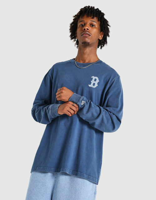 เสื้อแขนยาวผู้ชาย Washed Effect Boston Red Sox