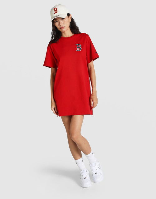 ชุดเดรสเสื้อยืดผู้หญิง Boston Red Sox