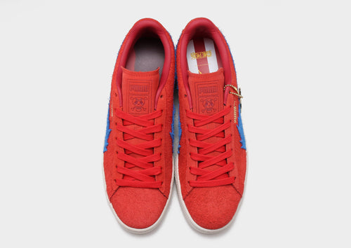 x One Piece รองเท้าผู้ชาย Suede Buggy the Genius Jester