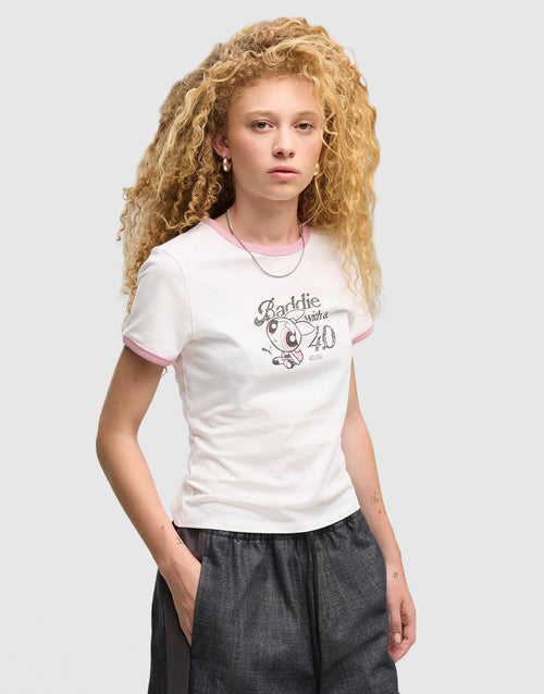 x Powerpuff Girls เสื้อยืดผู้หญิง