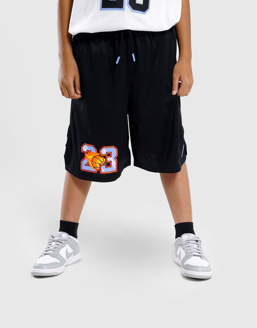 กางเกงขาสั้นเด็กโต Jumpman Customized Air Flame