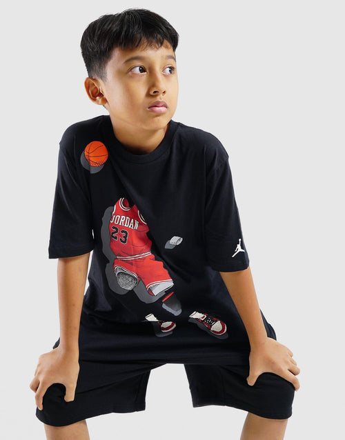 เสื้อยืดเด็กโต Jumpman Ghost Man