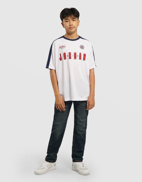 เสื้อแขนสั้นเด็กโต Colorblock