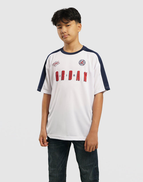 เสื้อแขนสั้นเด็กโต Colorblock