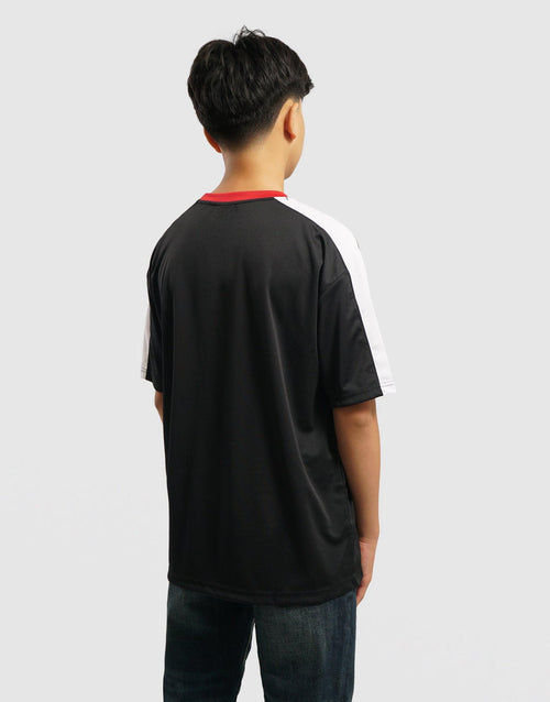 เสื้อแขนสั้นเด็กโต Colorblock
