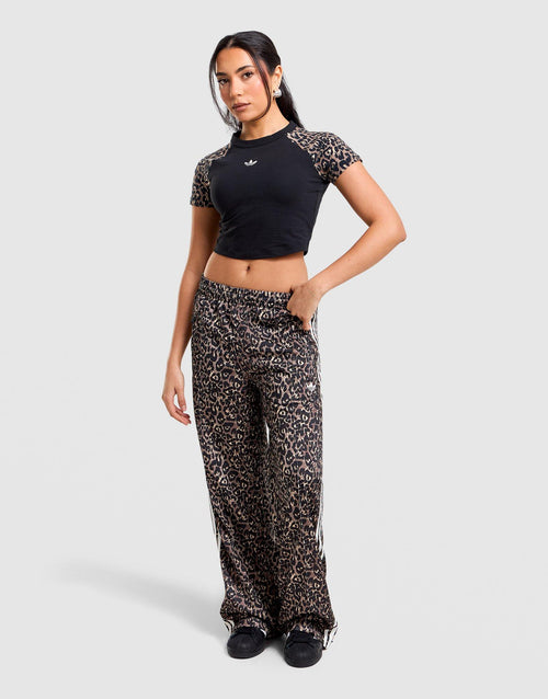 เสื้อยืดผู้หญิง Leopard Raglan Slim