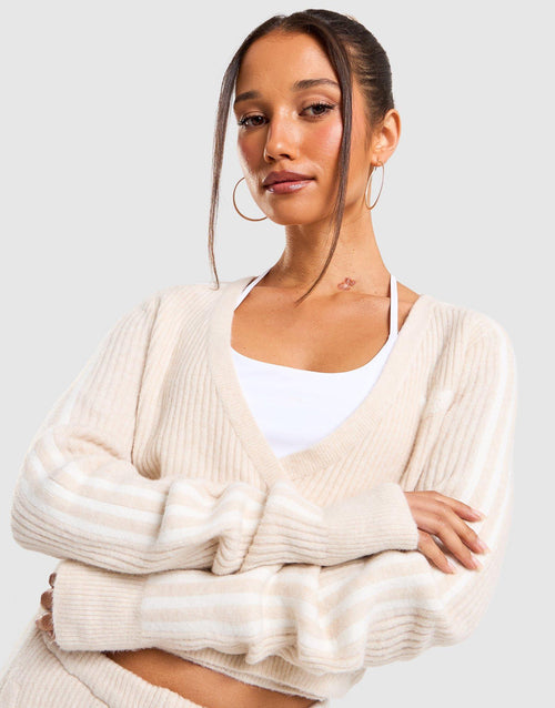 Originals by JENNIE เสื้อแขนยาวผู้หญิง Adiluna Season 2 Knitted Wrap Around Cardigan