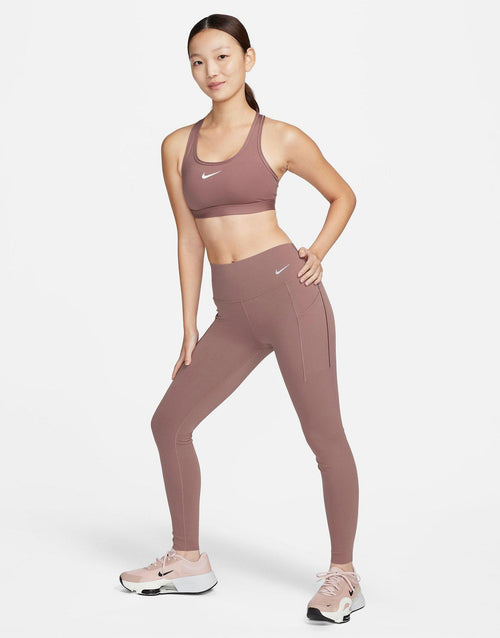 สปอร์ตบราผู้หญิง Swoosh Medium Support Padded