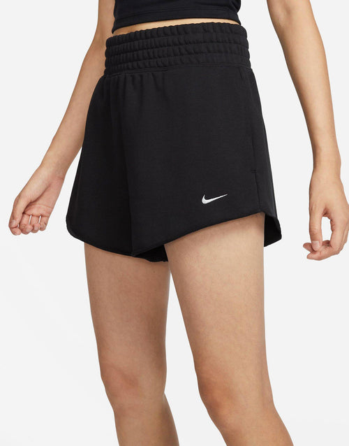 กางเกงขาสั้นผู้หญิง Sportswear High-Waisted French Terry
