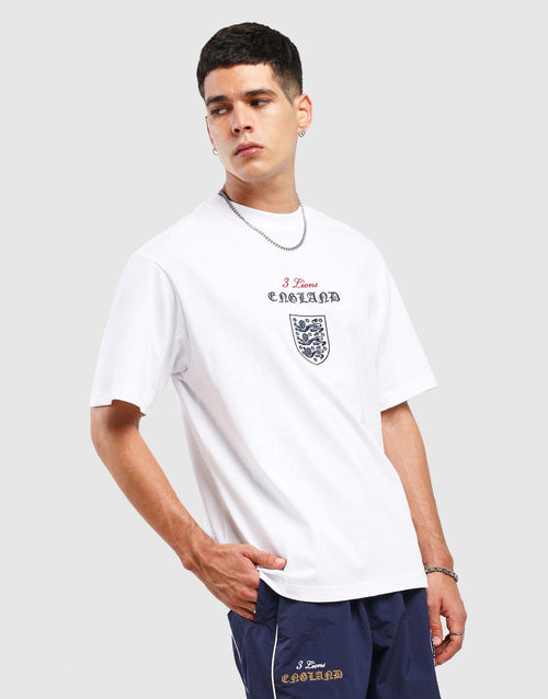 เสื้อยืดผู้ชาย England Halftone Crest