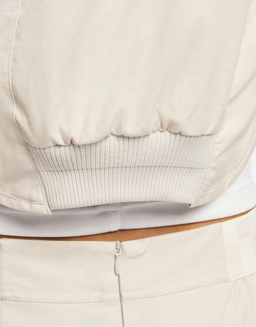 แจ็คเก็ตผู้หญิง Sportswear Cropped Full-Zip