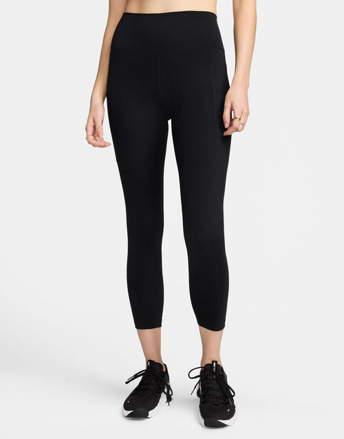 กางเกงเลกกิ้งผู้หญิง High-Waisted 7/8 with Pockets