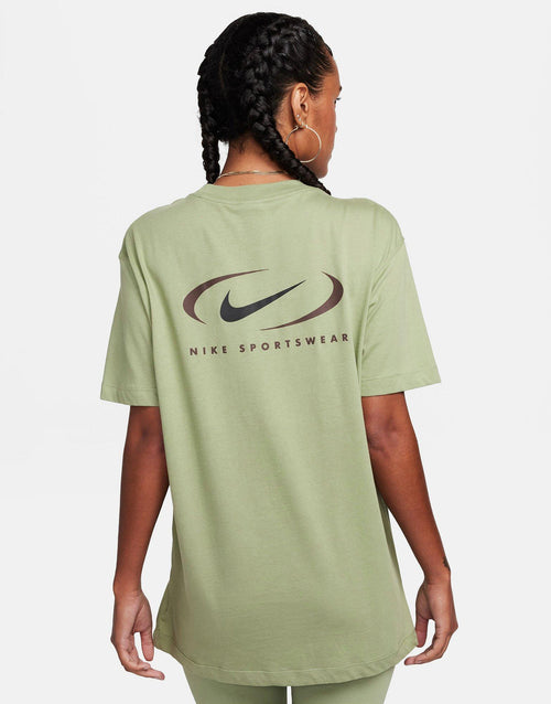 เสื้อยืดผู้หญิง Boyfriend Print Swoosh