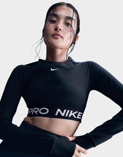 เสื้อแขนยาวผู้หญิง Pro 365 Dri-FIT Cropped