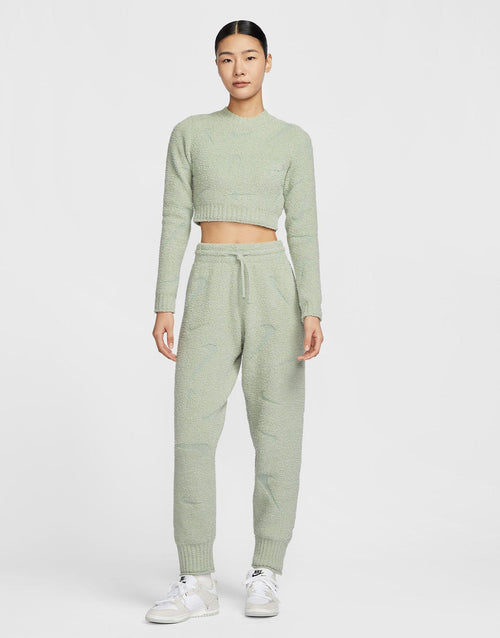 กางเกงขายาวผู้หญิง Phoenix Cozy Bouclé High-Waisted Oversized Knit