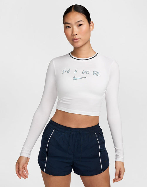 เสื้อแขนยาวผู้หญิง Cropped Graphic