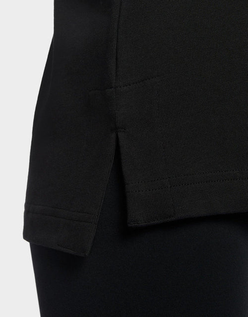 เสื้อแขนยาวผู้หญิง Oversized Long-Sleeve Polo