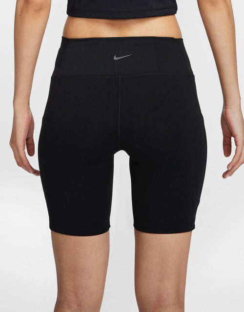 กางเกงเลกกิ้งผู้หญิง High-Waisted 8" Biker with Pockets