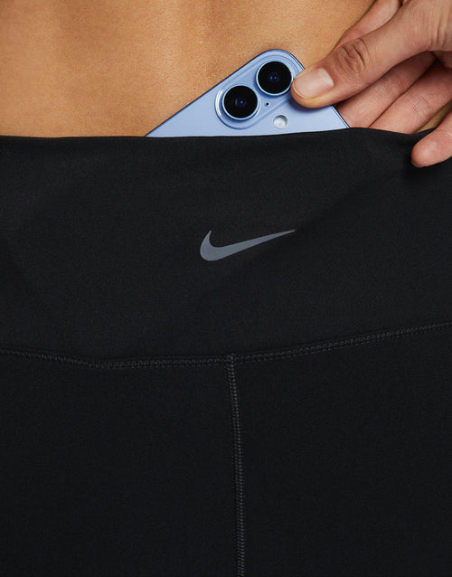 กางเกงเลกกิ้งผู้หญิง High-Waisted 8" Biker with Pockets