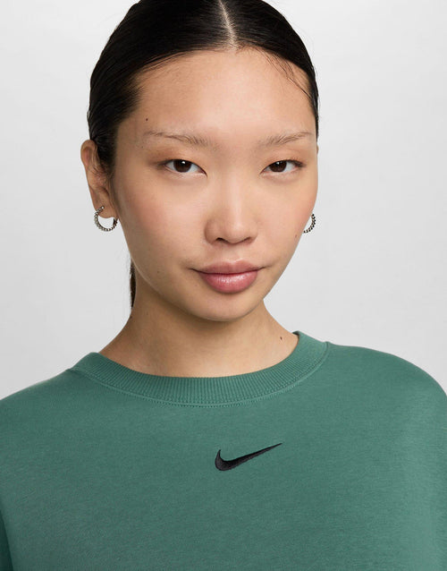 เสื้อแขนยาวผู้หญิง Sportswear Phoenix Fleece Over-Oversized Crew-Neck French Terry