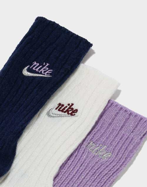 ถุงเท้าเด็กโต Swoosh Sparkle (แพค 3)