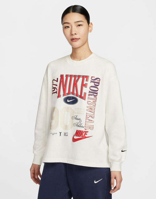 เสื้อแขนยาวผู้หญิง Sportswear Oversized French Terry