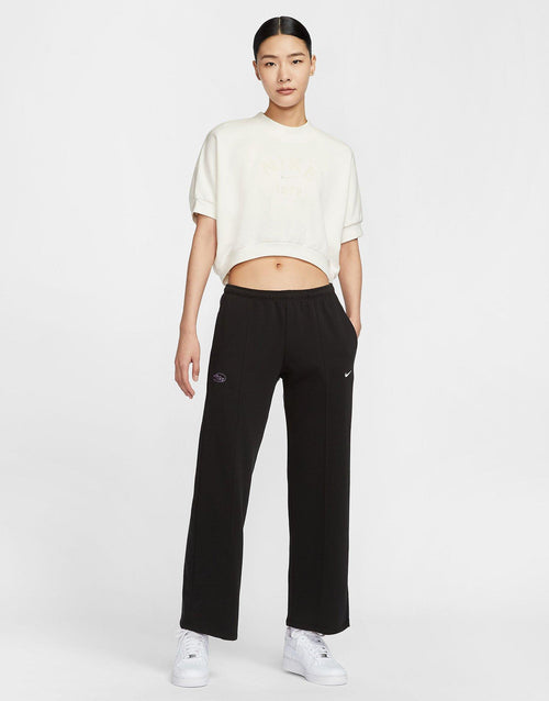 เสื้อยืดผู้หญิง Sportswear Cropped French Terry