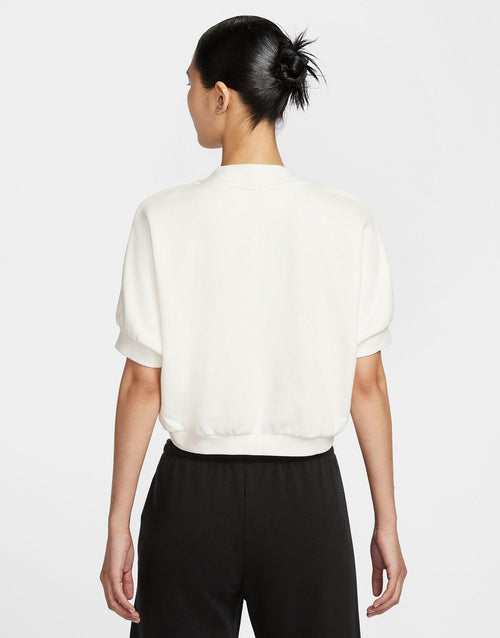 เสื้อยืดผู้หญิง Sportswear Cropped French Terry
