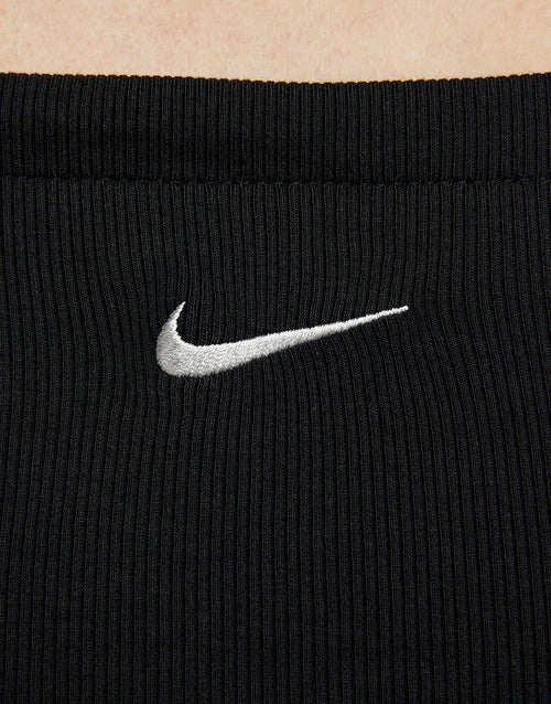 เสื้อแขนสั้นผู้หญิง Sportswear Chill Knit Tight Cropped Mini-Rib 2-in-1