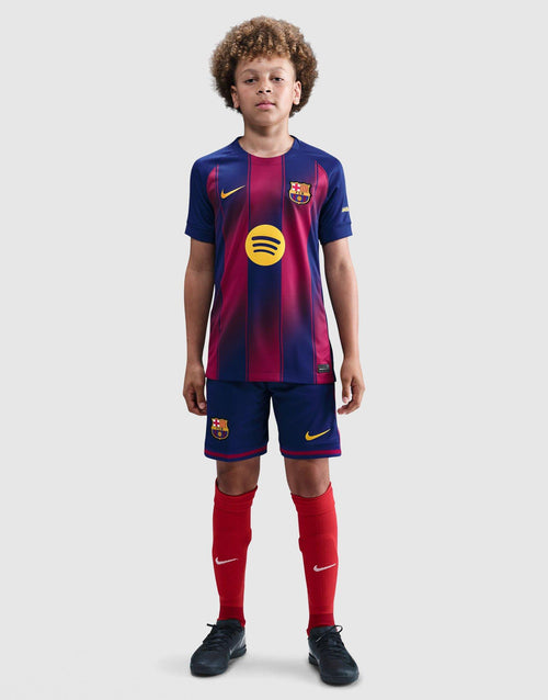 เสื้อฟุตบอลชุดเหย้าเด็กโต FC Barcelona 2025/26