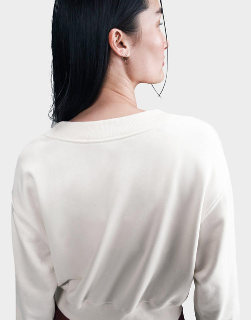 เสื้อแขนยาวผู้หญิง Sportswear Phoenix Fleece Oversized Cropped