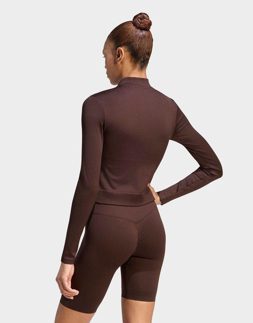 เสื้อแขนยาวผู้หญิง Essentials Seamless Track