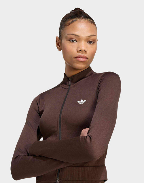เสื้อแขนยาวผู้หญิง Essentials Seamless Track