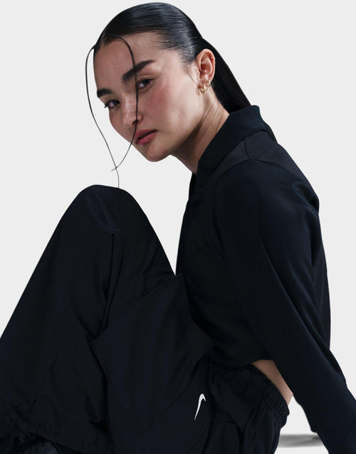 กางเกงขายาวผู้หญิง Sportswear Mid-Rise Oversized Cargo