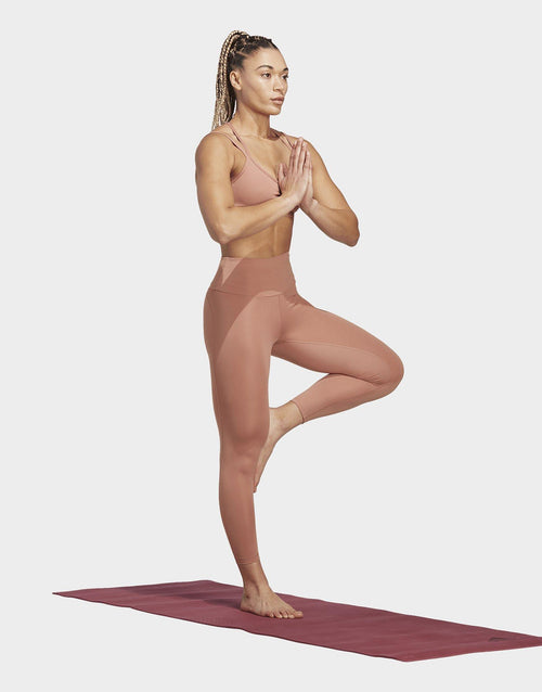 กางเกงเลกกิ้งผู้หญิง Yoga Essentials High-Waisted