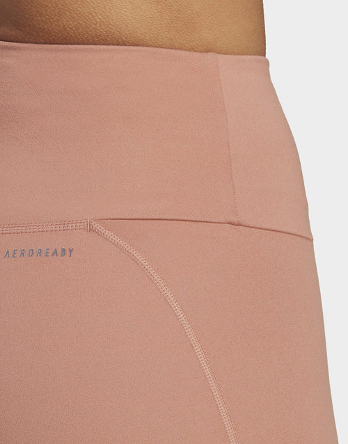 กางเกงเลกกิ้งผู้หญิง Yoga Essentials High-Waisted