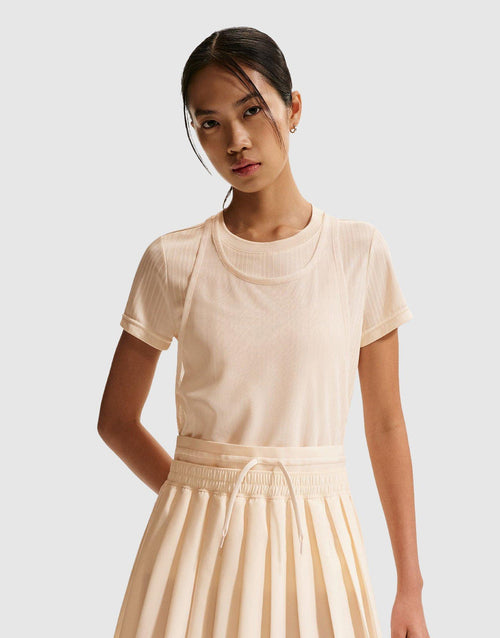 กระโปรงผู้หญิง Mid-Rise Pleated