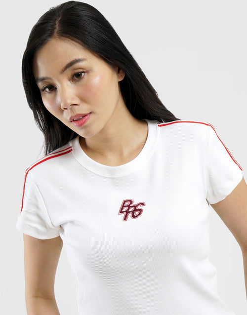 เสื้อยืดผู้หญิง Sportswear Tight Ribbed