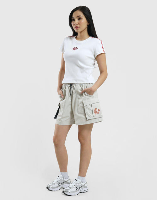 เสื้อยืดผู้หญิง Sportswear Tight Ribbed