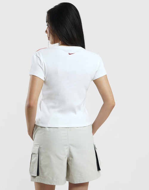 เสื้อยืดผู้หญิง Sportswear Tight Ribbed