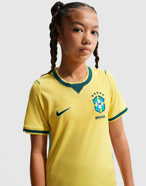 เสื้อฟุตบอลชุดเหย้าเด็กโต Brazil 2026