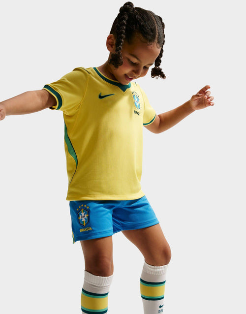 เสื้อฟุตบอลชุดเหย้าเด็กเล็ก Brazil 2026