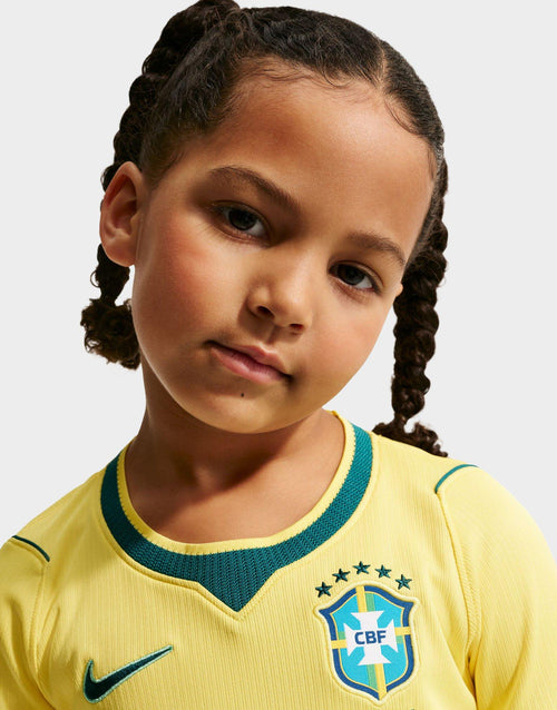 เสื้อฟุตบอลชุดเหย้าเด็กเล็ก Brazil 2026