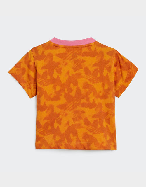 ชุดเซ็ตเด็กวัยหัดเดิน Summer Allover Print Skirt Tee