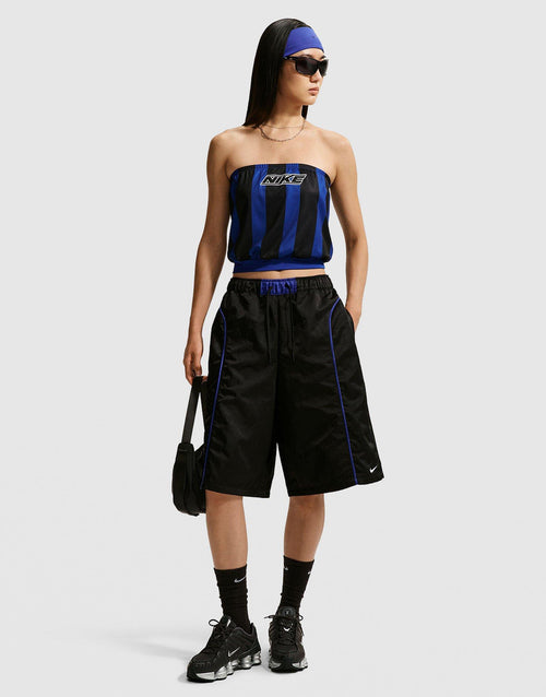 กางเกงขาสั้นผู้หญิง Sportswear Loose Mid-Rise