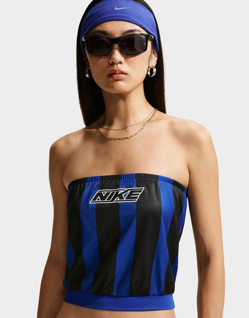 เสื้อเกาะอกผู้หญิง Sportswear Slim Striped Jersey Tube